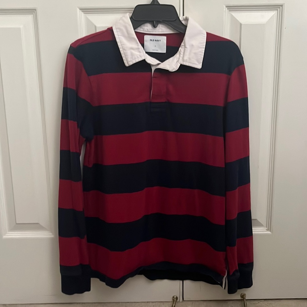 Red and Navy Rugby Shirt